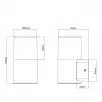 Applique extérieure Hoosic 1XE27 28W IP44 Gris Anthracite et détecteur de mouvement - Trio Lighting
