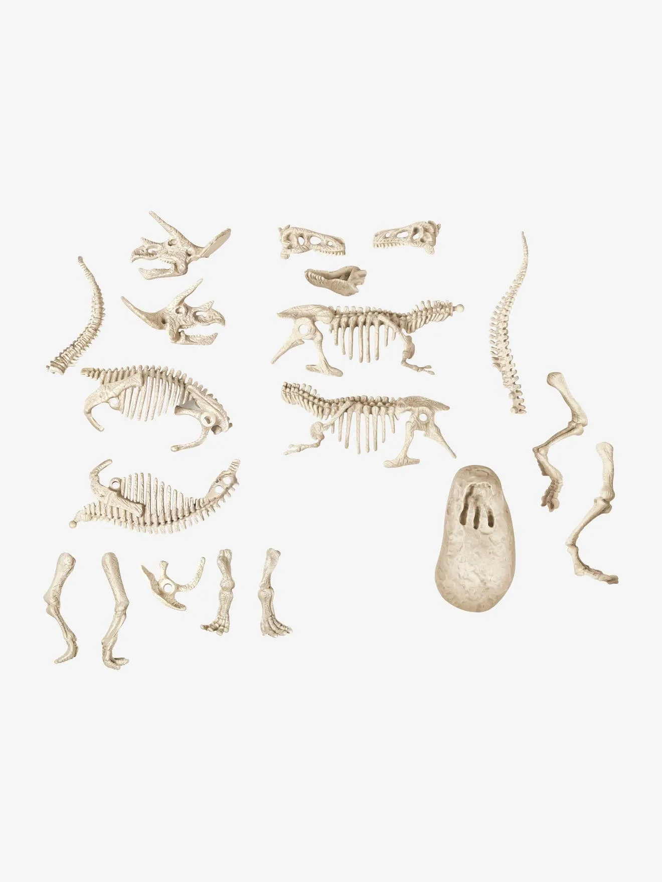 Archéo Ludic T-Rex & Tricératops - Phosphorescent Clementoni blanc - Clementoni