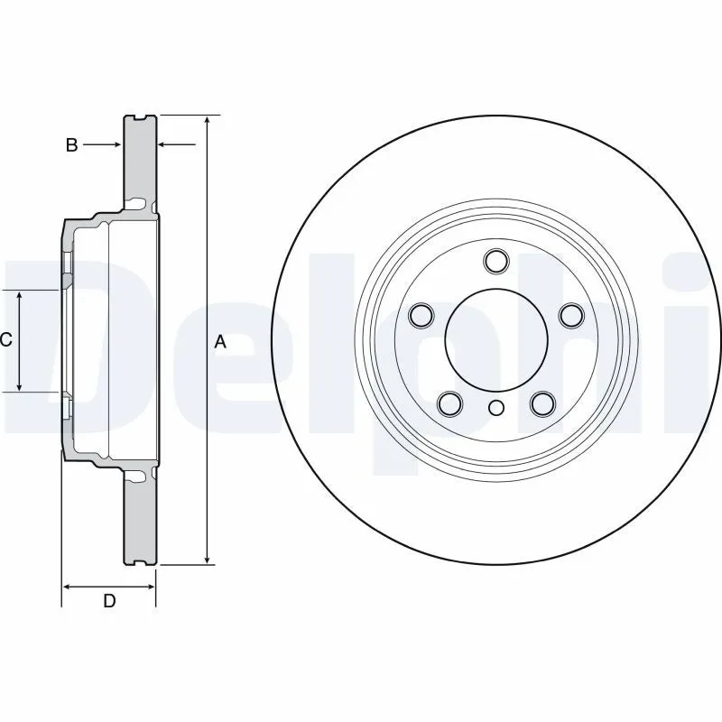 Disque de frein DELPHI BG9120 