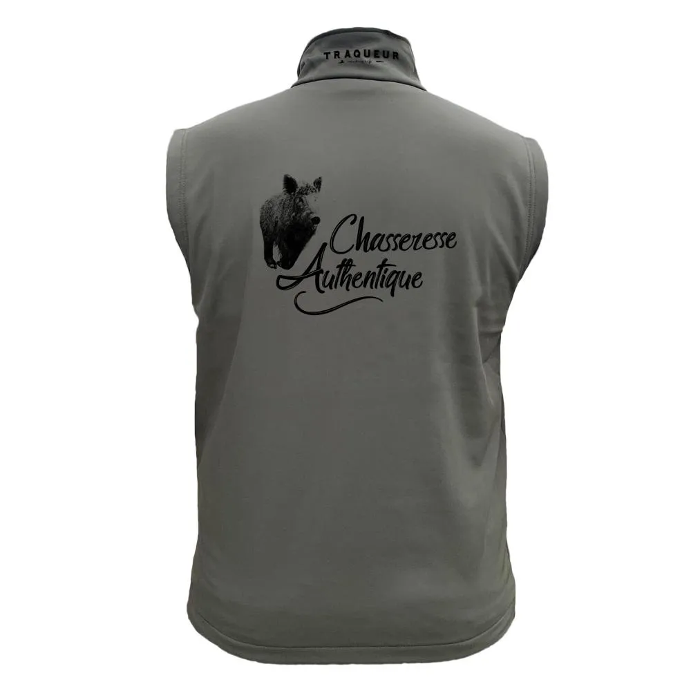 Gilet softshell Sanglier – Chasseresse Authentique