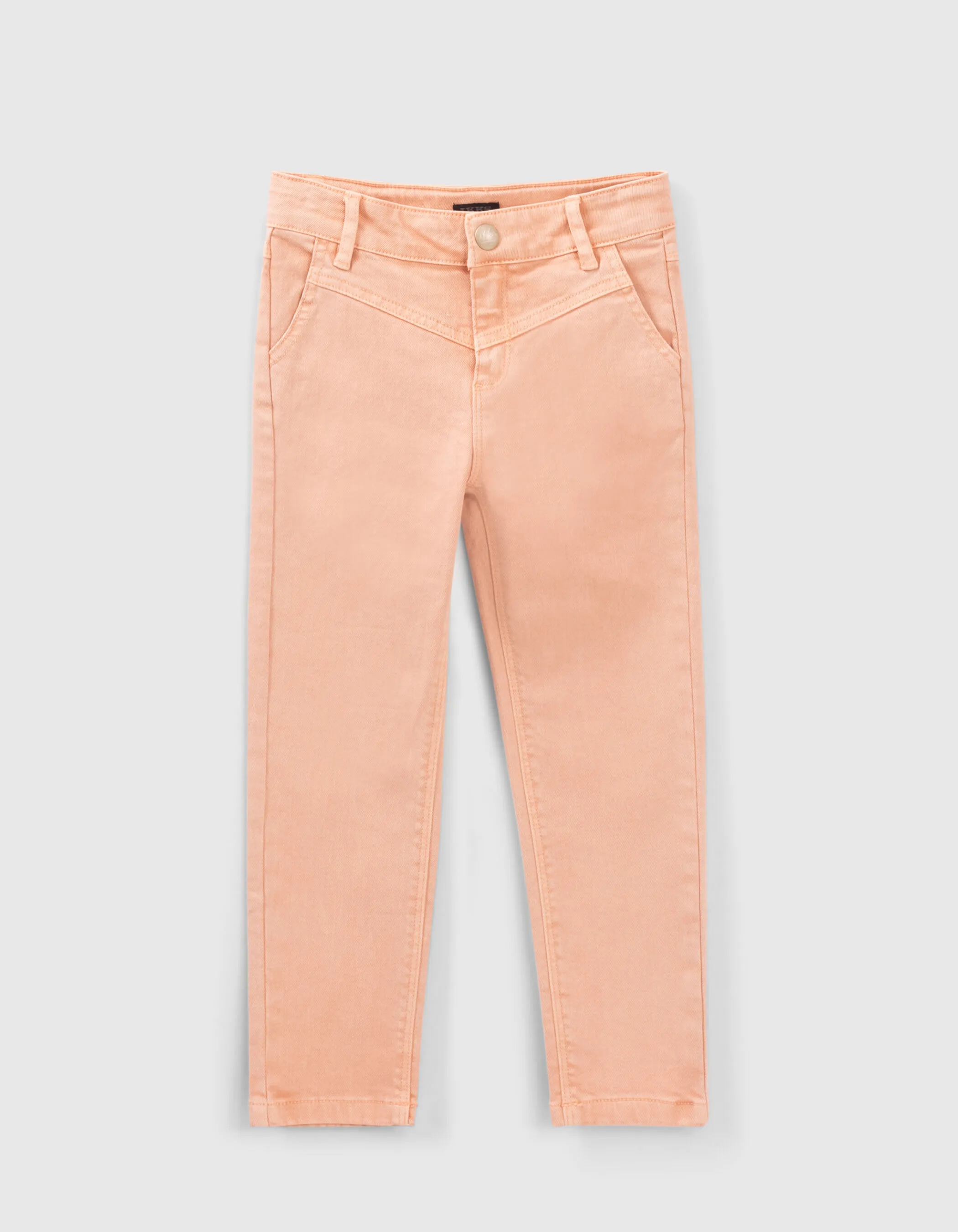 Jean mom orangé fille