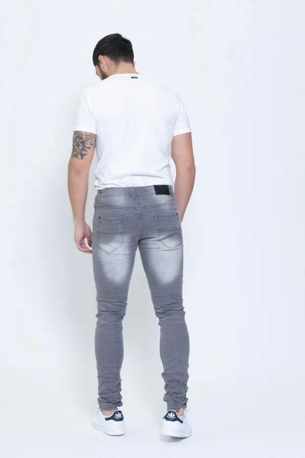 Jean stretch stone wash gris WRAP