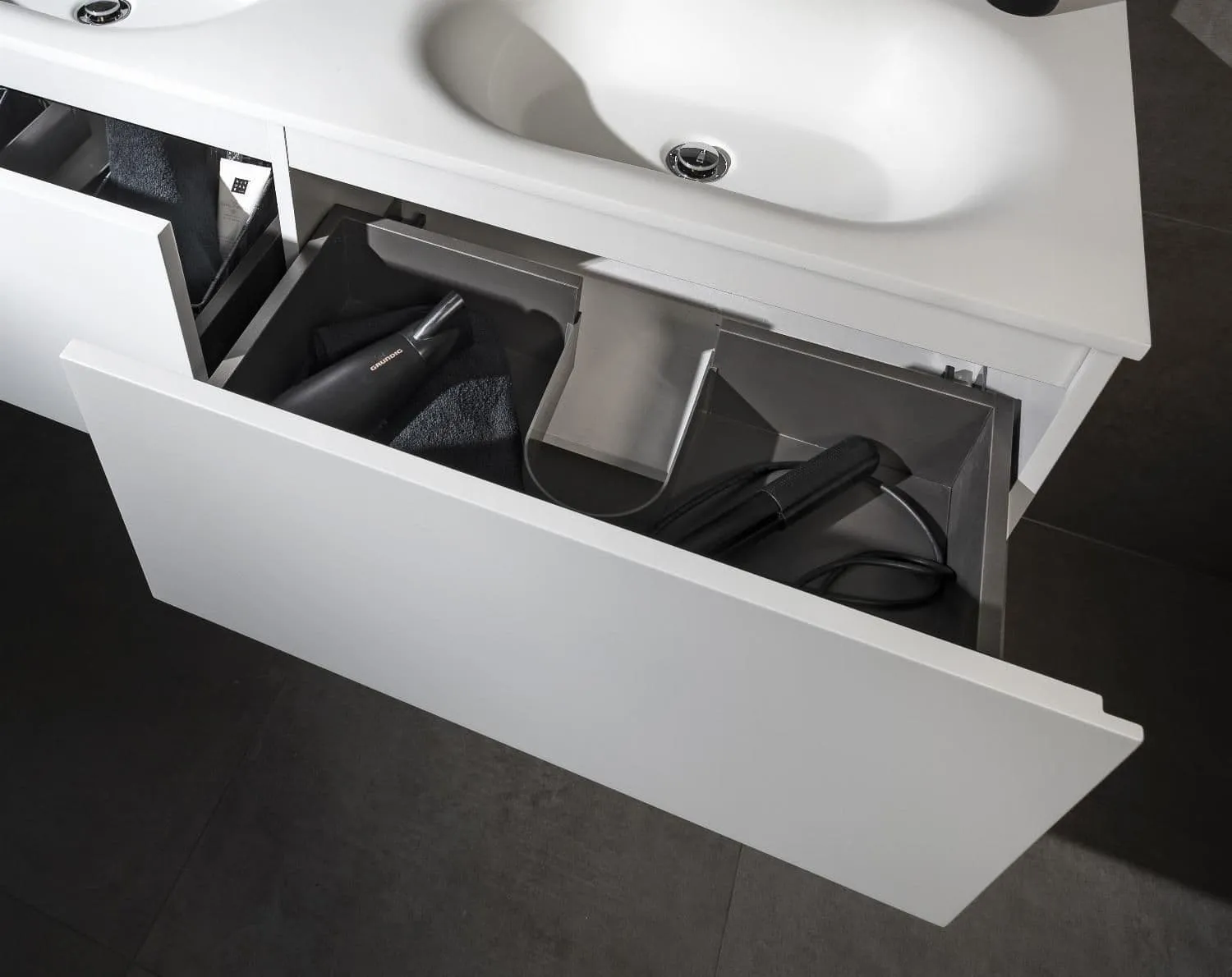 Meuble Silo blanc mat 140cm