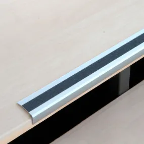 Nez de marche, aluminium m2, Universel, noir, L = 1000 mm, épaisseur = 3 mm