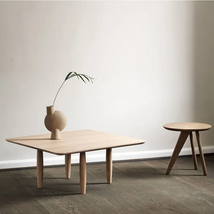 Norr11 - Fin Table d'appoint, Ø 40 x H 40 cm, chêne naturel