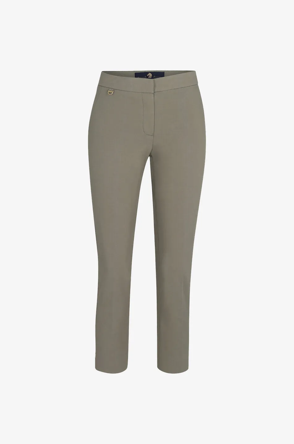 Pantalon slim en coton mélangé Aline