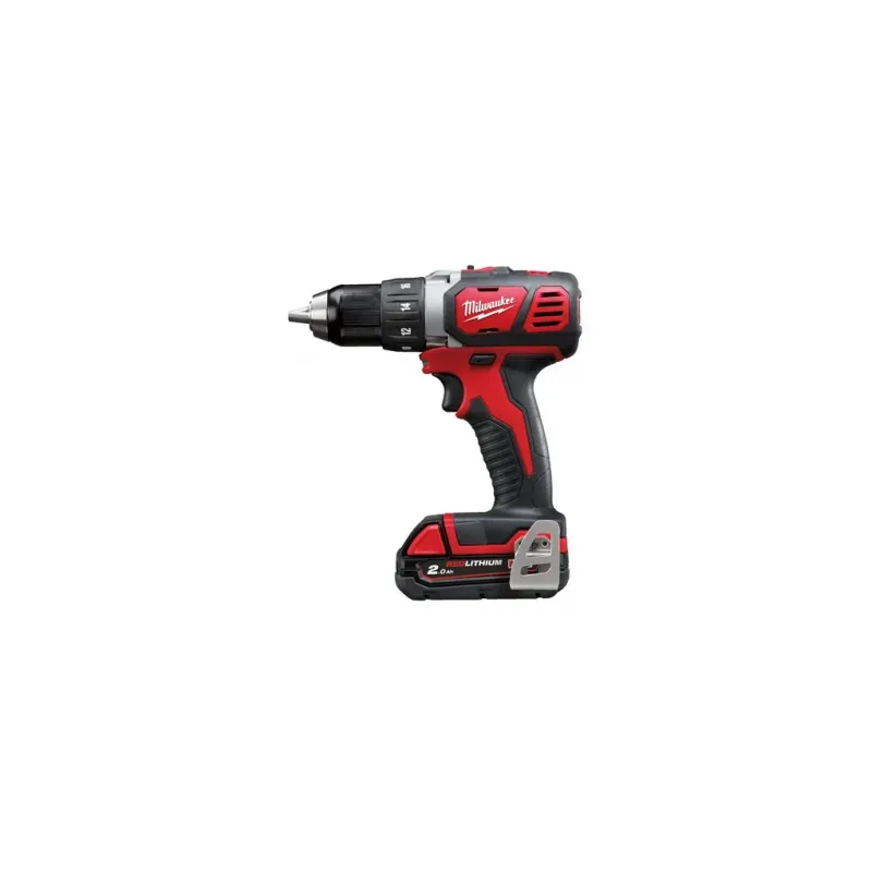 Perceuse à percussion compacte avec batterie MILWAUKEE "M18 BDD-202C" de 18 V