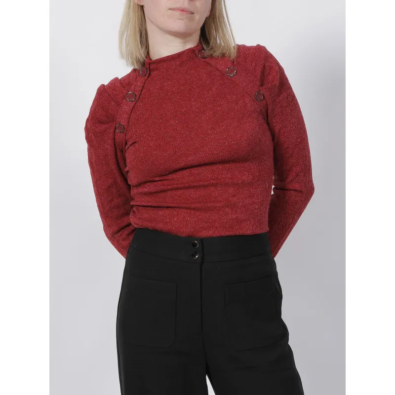 Pull fin à capuche deliboz écru femme - Deeluxe | wimod