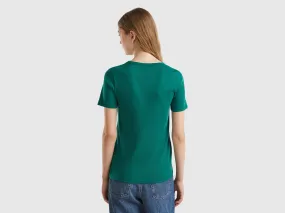 T-shirt 100% coton avec logo imprimé pailleté